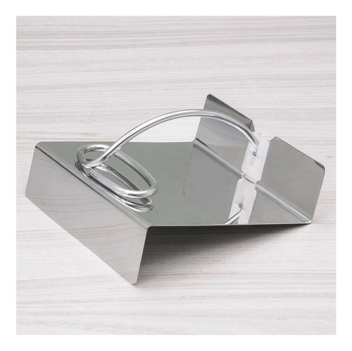 Porta Guardanapo Mesa Aço Inox Gloss Forma Alta Qualidade