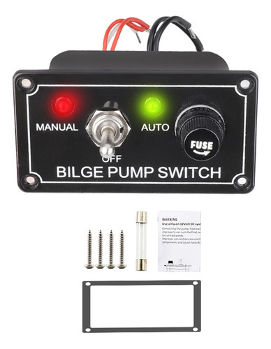 Panel De Interruptores De Bomba De Achique Marina Fundida D