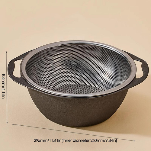 Cesta De Drenaje De Doble Capa Lavabo Multifuncional Colador