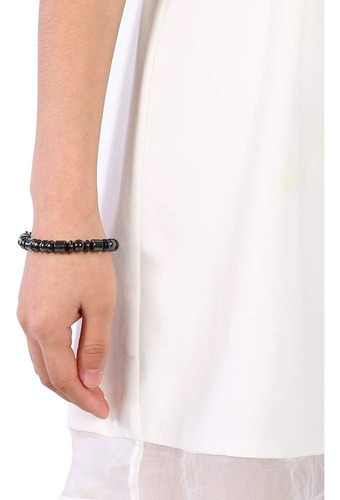 Pulsera Pérdida De Peso Energía Piedra Unisex Biomagnetismo Diámetro 6 Cm Largo 17 Cm