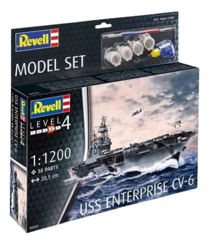 Model Set Uss Enterprise Cv-6 - 1:1200