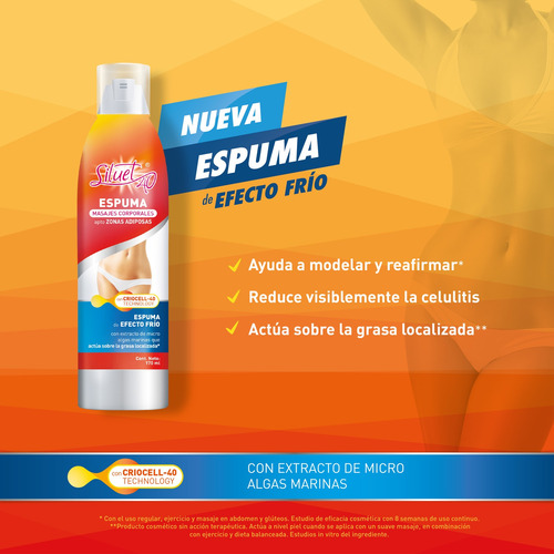 Siluet 40 Pack Gel Térmico 200ml + Espuma 170ml