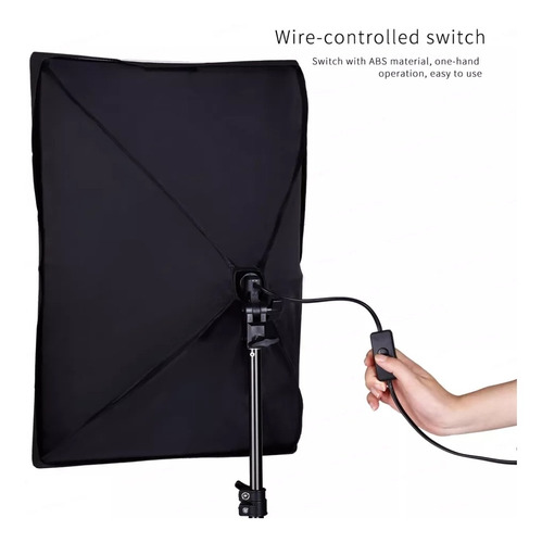 Imagen 3 de 8 de Softbox Set De Iluminación Fotografía Luz Blanca