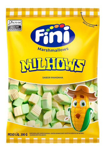 Kit 3 Pcts Marshmallow Fini Milhows Pamonha 200g