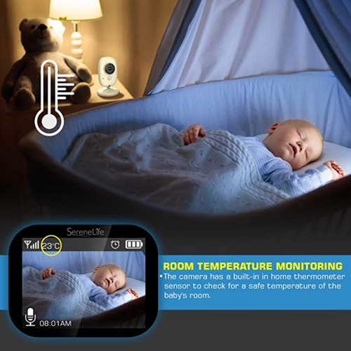 Imagen 4 de 6 de Cámaras Bebe Serenelife Slbcam20 Monitor 3.2 1 Año Garantía!