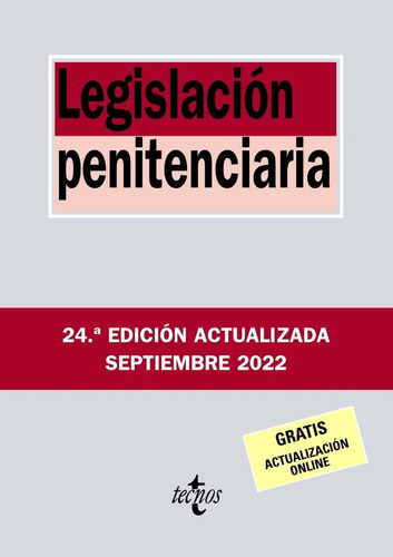 Legislacion Penitenciaria, De Editorial Tecnos. Editorial Tecnos, Tapa Blanda En Español