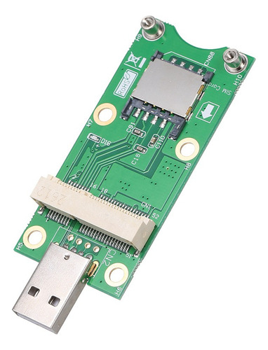 Mini Pci-e A Usb Con Tarjeta Sim Wan Adaptador De Tarjeta 3g