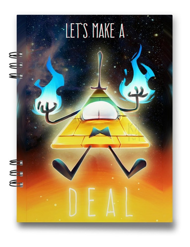 Imagen 7 de 9 de Cuaderno Gravity Falls 15x20 Cms Mediacarta 100 Hojas