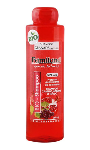 Shampoo Bio Granada - Uva Sin Sal Botella 750 Ml