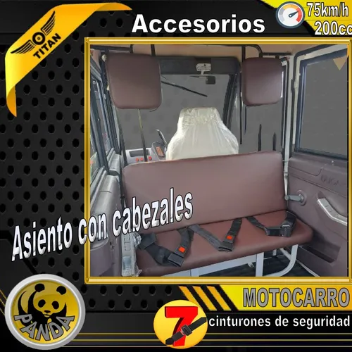 Triciclo Naftero 7 Pasajeros Motocarro Titan Panda 200cc 0km