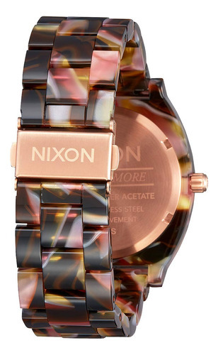 Nixon Time Teller Reloj Analógico De Moda De Acetato Resis