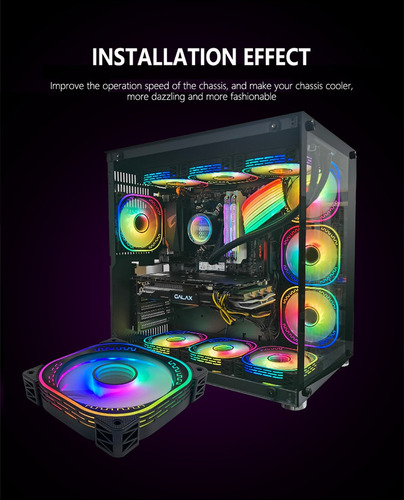 Kit 3 Cooler Tribal Argb Fan Cool Series 120mm C Remoto