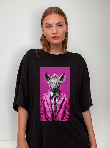Remera Personalizada Lobo Traje Aesthetic Algodón Unisex