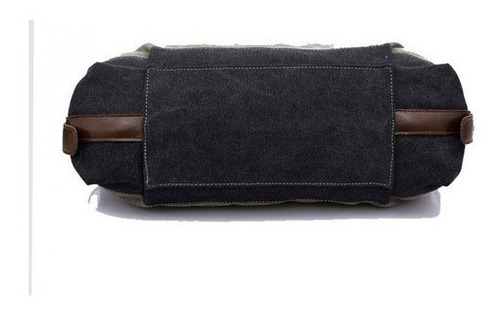 Bolso De Hombro Vintage Casual De Lona A Rayas De Gran Capac
