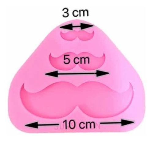 Molde De Silicona Para Bigotes