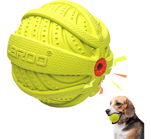 Pelota De Juguete Para Perros Laroo Squeaky, Duradera, De Ca