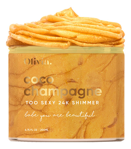 Coco Champagne Shimmer - Brillo Corporal De Oro De 24 Quilat