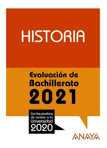 Libro 2021 Historia Evaluacion De Bachillerato - Aa.vv