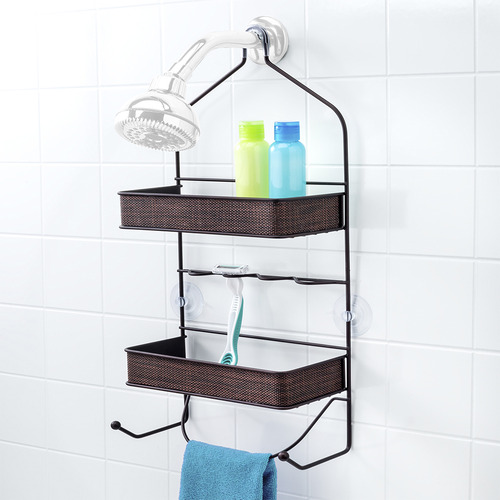 Organizador De Regadera Color Chocolate Bath Styles