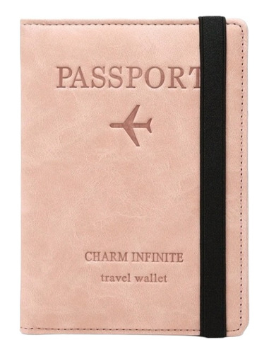 Porta Pasaporte De Cuero Viaje Tarjetero Billetera 
