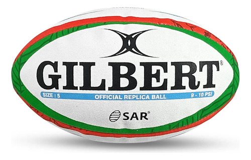 Pelota Gilbert Sar Super Rugby Americas N°5 Official R Ball Blanco