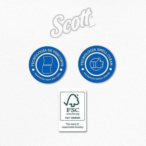 Imagen 4 de 5 de Papel Higienico Rollo Scott Essential,1h-250mtsx2uds