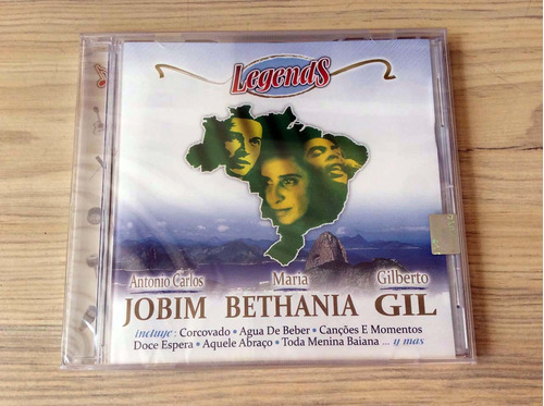Cd Legends - Jobim, Bethania Y Gil (ed. Chile, 2012)