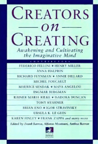 Creators On Creating : A New Consciousness Reader, De Frank Barron. Editorial Tarcher/putnam,us, Tapa Blanda En Inglés