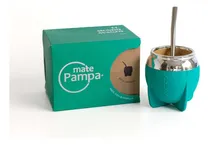 Comprar Mate Pampa Tradicional Boca Cerrada + Bombilla Color Turquesa Tradicional turquesa boca cerrada
