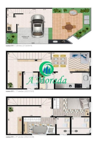 Imagem 1 de 1 de Sobrado Triplex Com 2 Suítes À Venda Na Vila Pires - Ca00750 - 69267824
