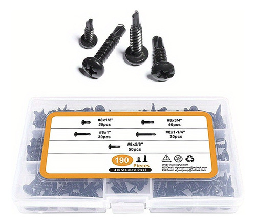 Acero Inoxidable 410, Cabeza Redonda, Cruz De Zinc Negro, Au