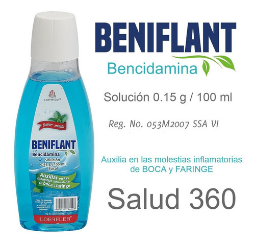 Bencidamina Beniflant Enjuague Bucal 360ml Loeffler 2 Piezas