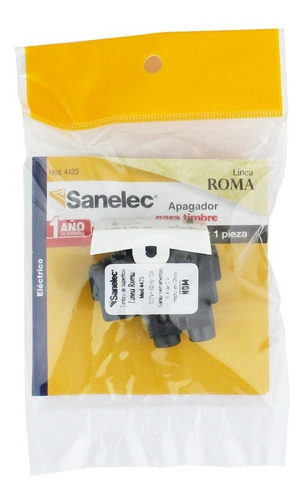 O amortecedor de campainha Sanelec inclui parafusos da linha Roma