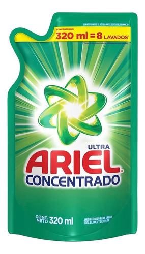 Jabón líquido Ariel Ultra Concentrado floral repuesto 320 ml