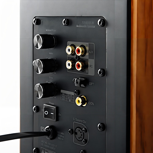 Bocinas Edifier S1000db Estudio Bluetooth Con Control Color Madera