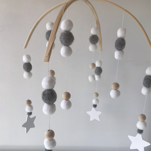 Diy Wooden Mobile Frame For Crafts Natural Wood Hanger Kit