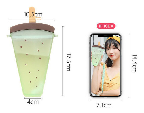 Cantimplora Botella Para Agua Forma De Sandia Kawaii