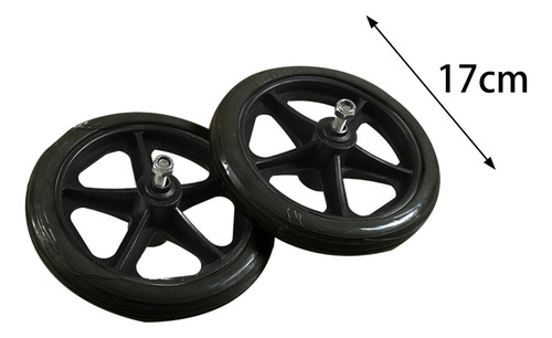 Ruedas Para Andadores De Repuesto De 2 Piezas, 7 Pulgadas