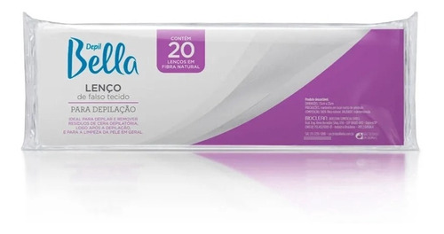 Lenço Depil Bella Gran Style Papel C/ 20 Unidades