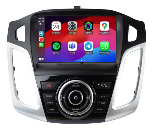 Multimidia Ford Focus Android 14 Carplay 2/32gb Wifi 9p 2cam