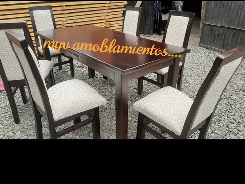 Juego De Comedor De Madera,sillas Y Mesa Directo De Fabrica