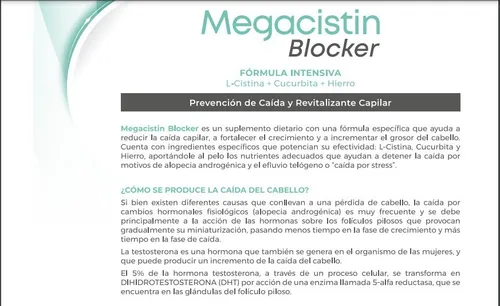 Megacistin Blocker Dht Edicion 2022+ 1 Shampoo Promo+locion