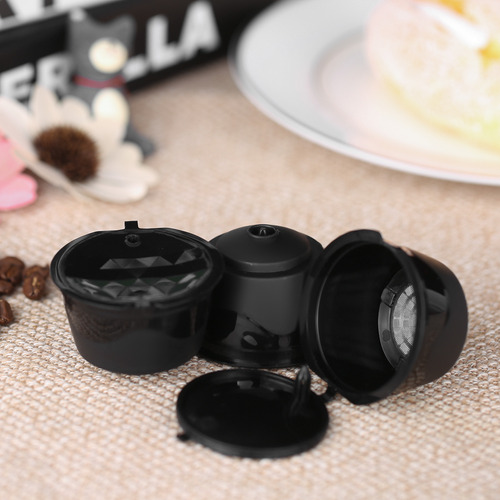 Juego De Cápsulas De Café Reutilizables De 3 Piezas Con Cuch