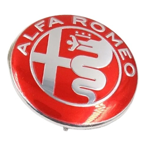 1 Emblema Alfa Romeo 74mm Aluminio Porta Mala Ou Capo