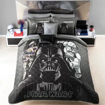 Comprar Edredón Ligero Doble Vista Negro Matrimonial Darth Vader