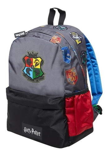 Mochila Harry Potter Houses 18 Lts Mooving Color Gris