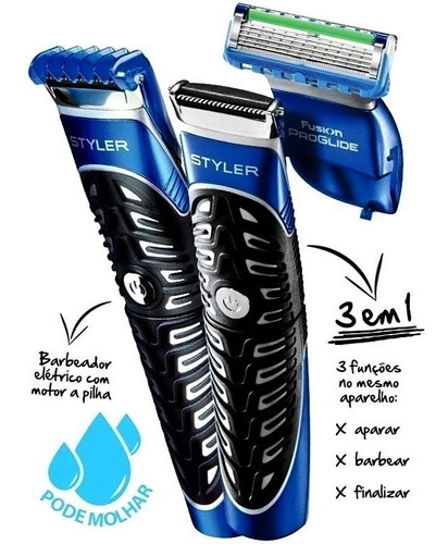 Gillette Fusion Proglide Styler Aparelho Versátil Pra Barba 