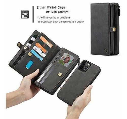Compatibal With iPhone 12 Pro Max 6.7 Inch Case Multi Flip