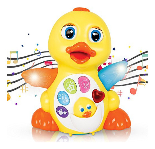 Ciftoys Light Up Duck Toy, Musical Baby Toys, Walking Zpjtz