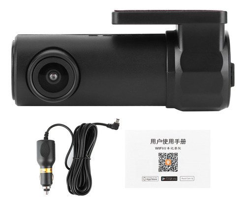 Câmera De Vídeo Wifi Car Dvr 1080p 170° Fhd Lens Dash Cam Vi